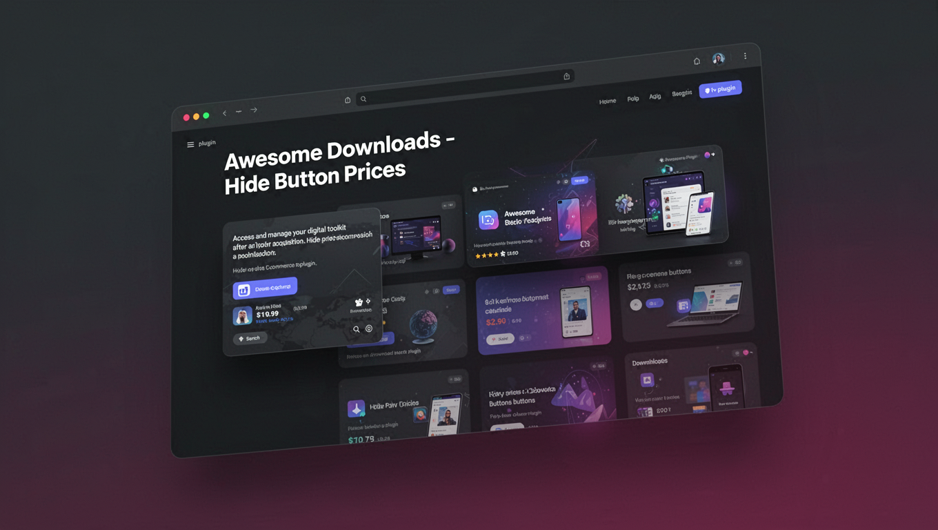 Preview of Awesome Downloads - Hide Button Prices