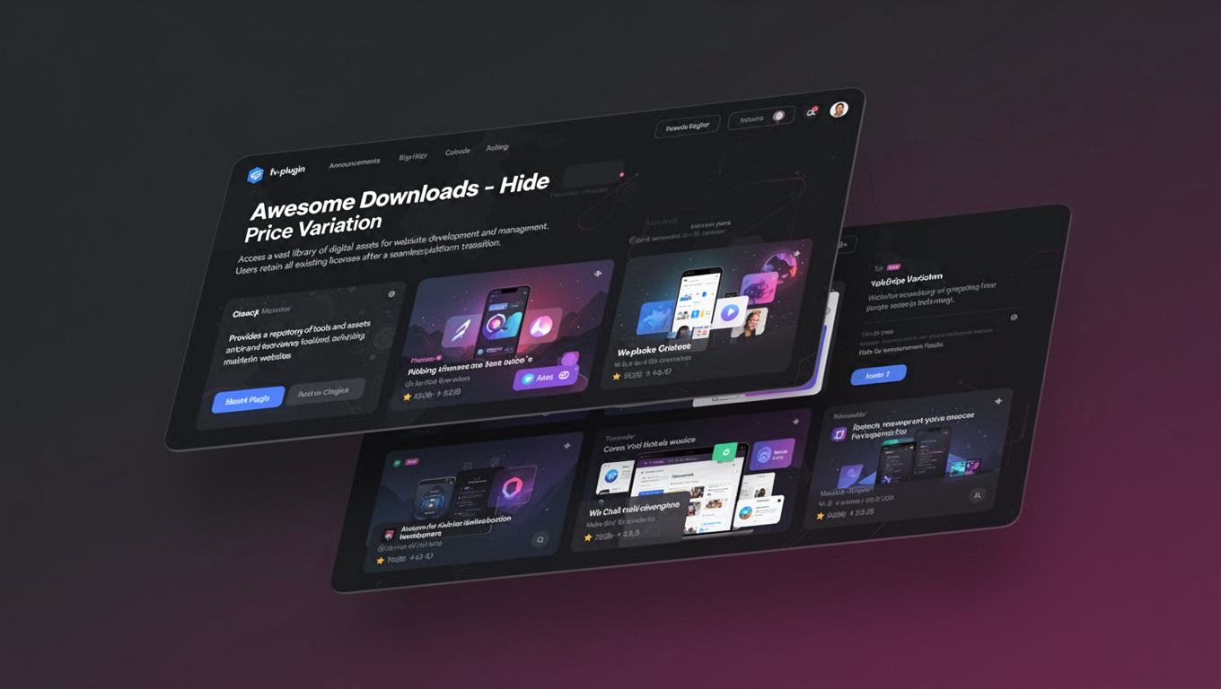 Preview of Awesome Downloads - Hide Price Variation