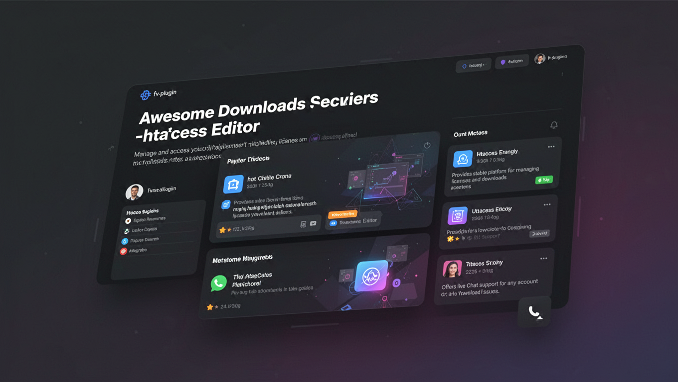 Preview of Awesome Downloads - htaccess Editor