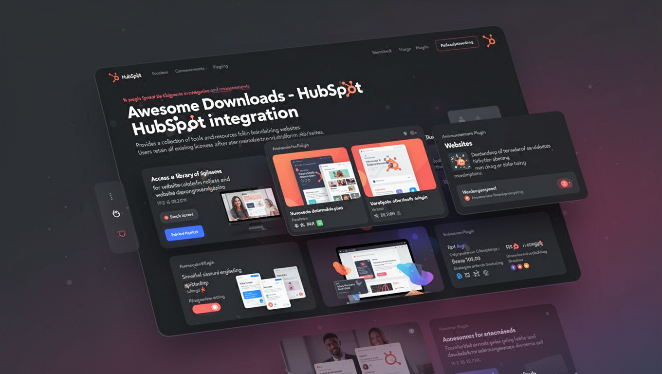 Preview of Awesome Downloads - HubSpot integration