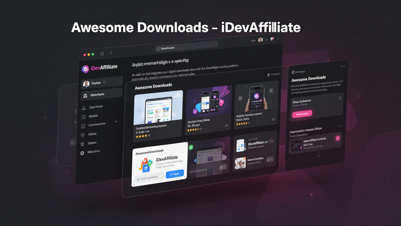 Preview of Awesome Downloads - iDevAffiliate