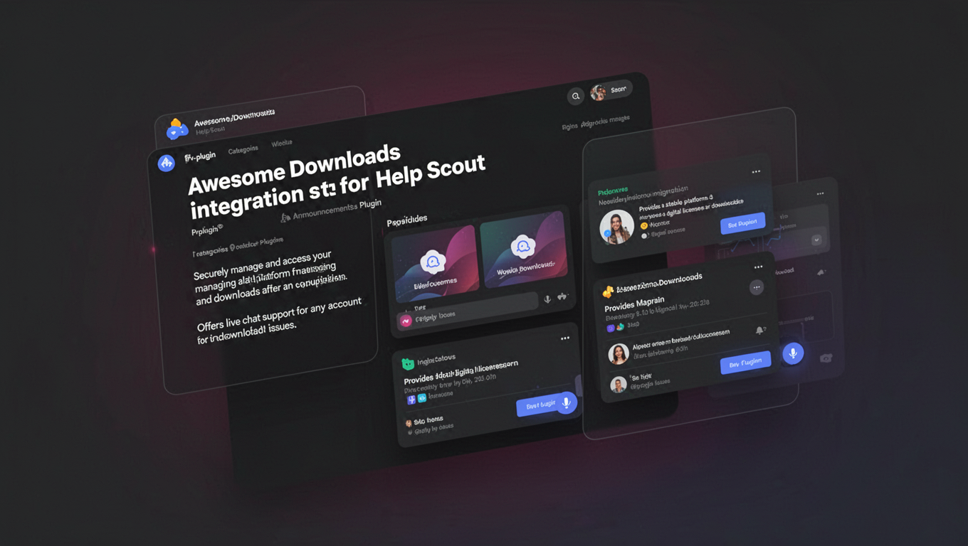Preview of Awesome Downloads integration for Help Scout