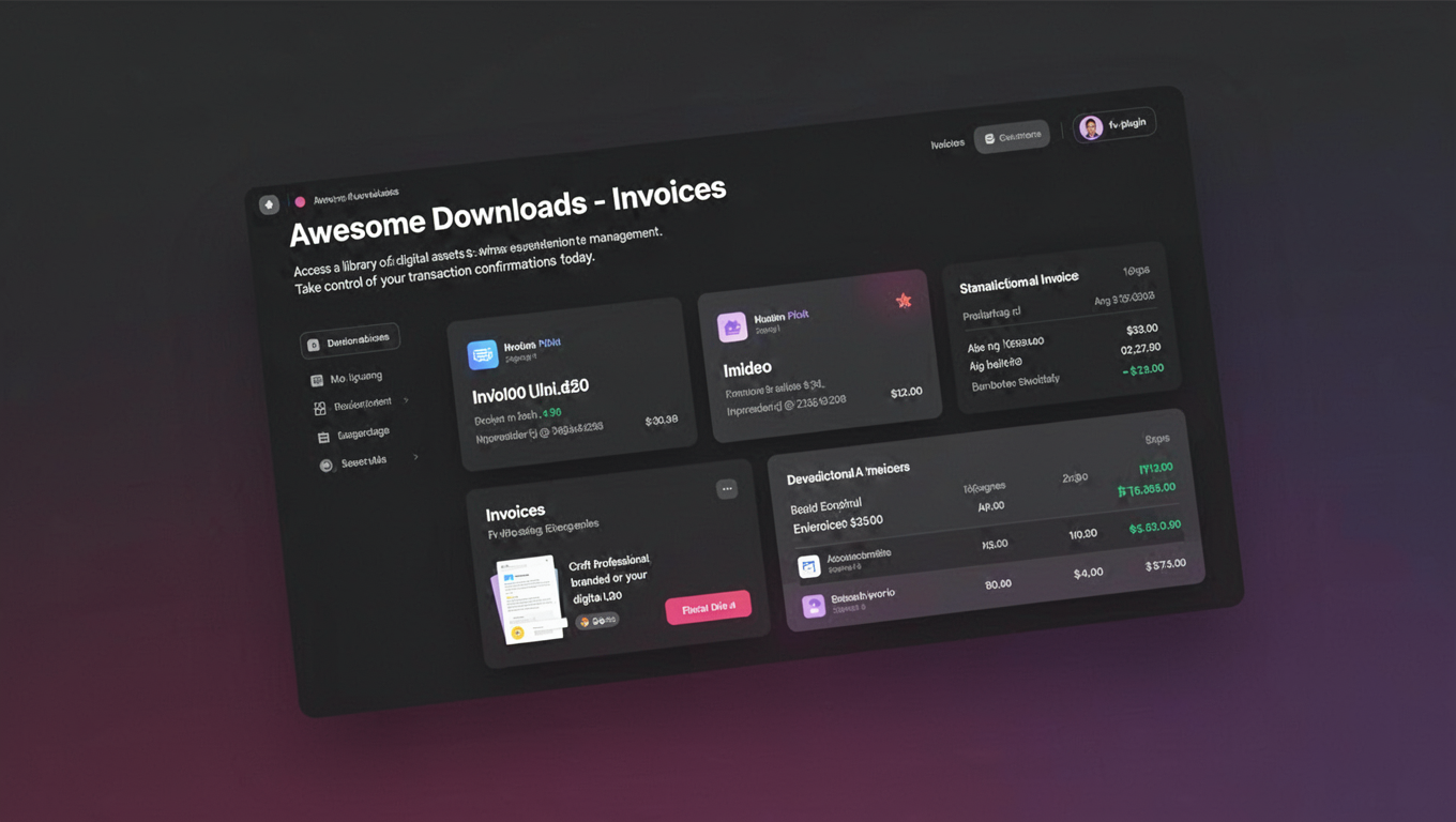 Preview of Awesome Downloads - Invoices