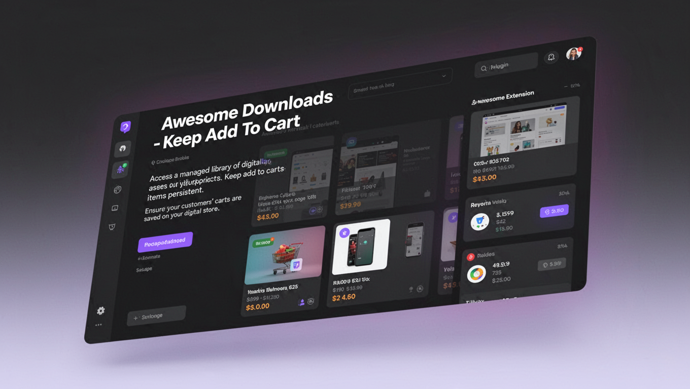 Preview of Awesome Downloads - Keep Add To Cart