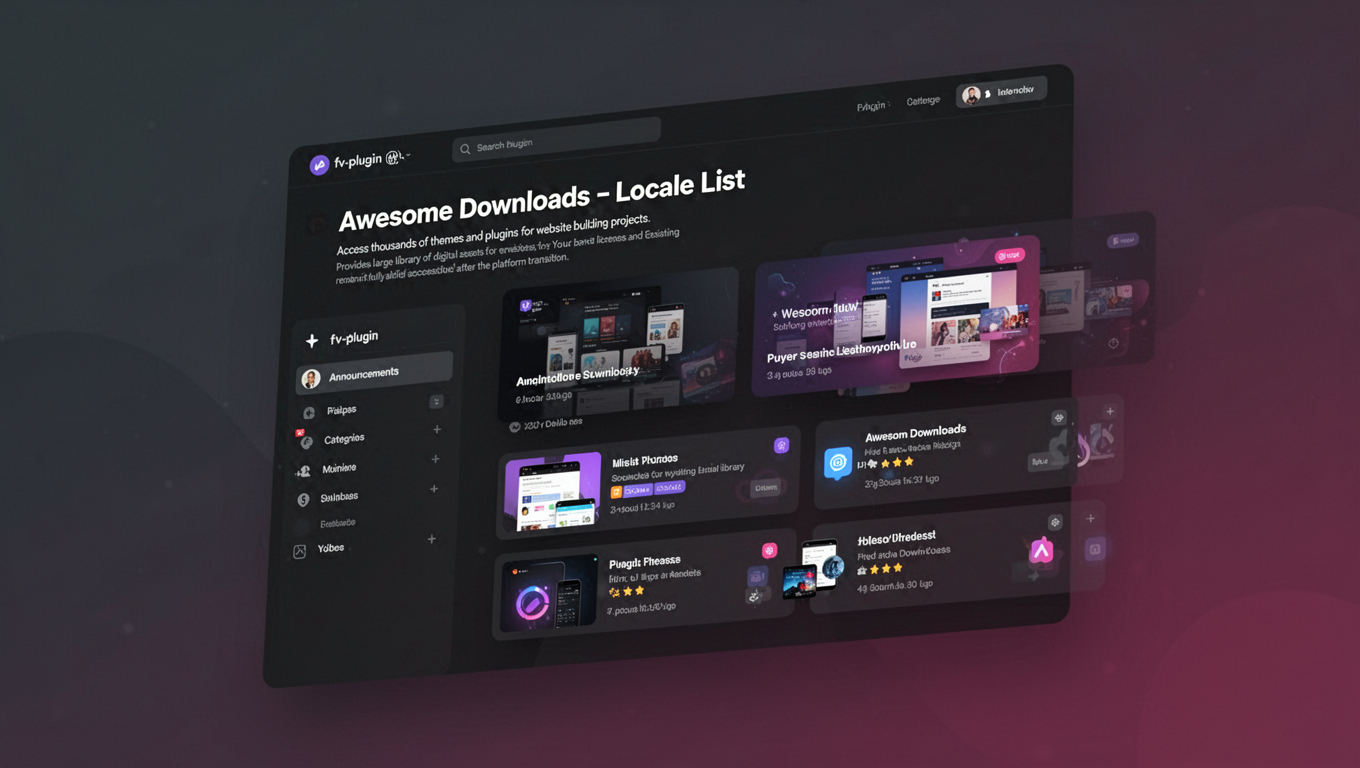 Preview of Awesome Downloads - Locale List