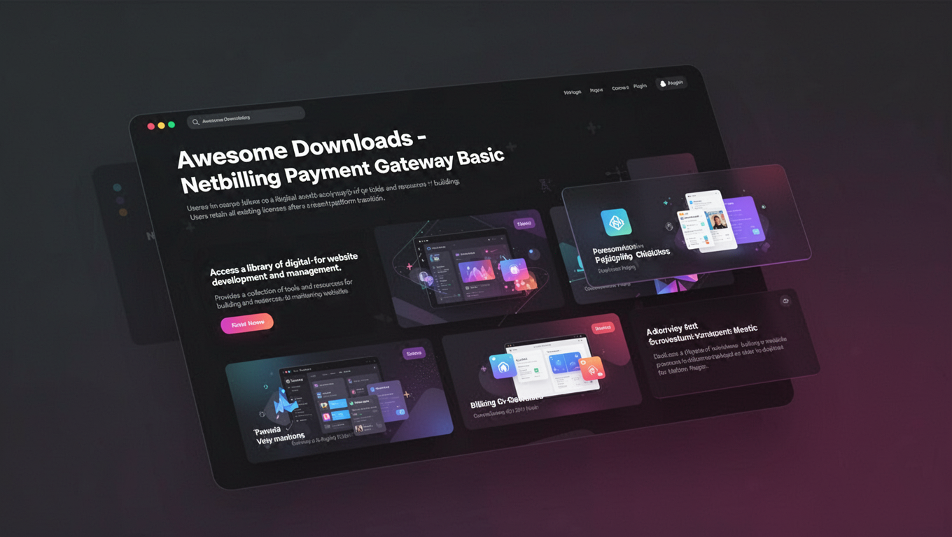 Preview of Awesome Downloads - Netbilling Payment Gateway Basic