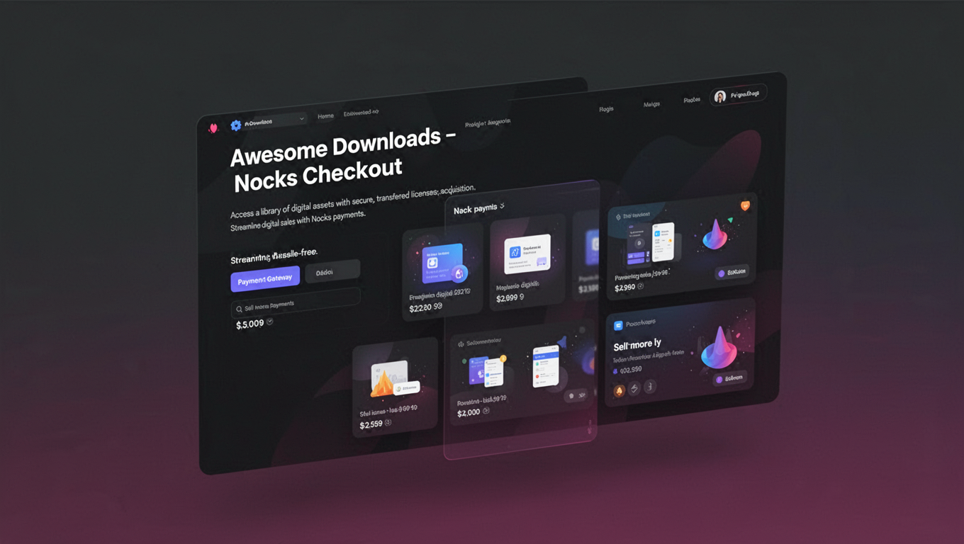 Preview of Awesome Downloads - Nocks Checkout