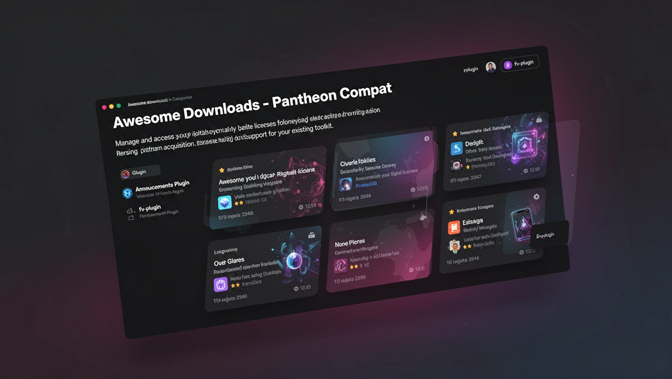 Preview of Awesome Downloads - Pantheon Compat