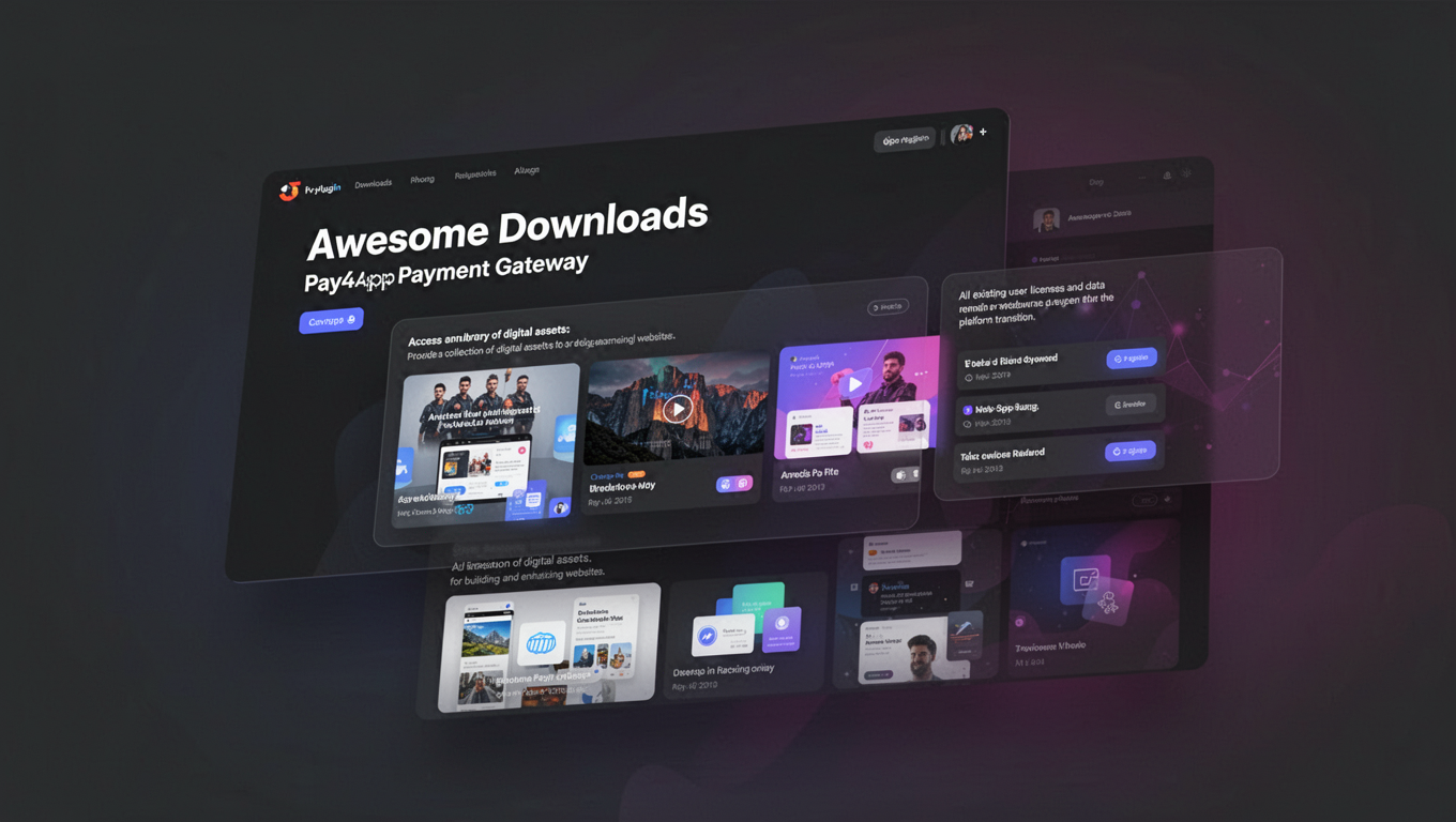 Preview of Awesome Downloads Pay4App Payment Gateway