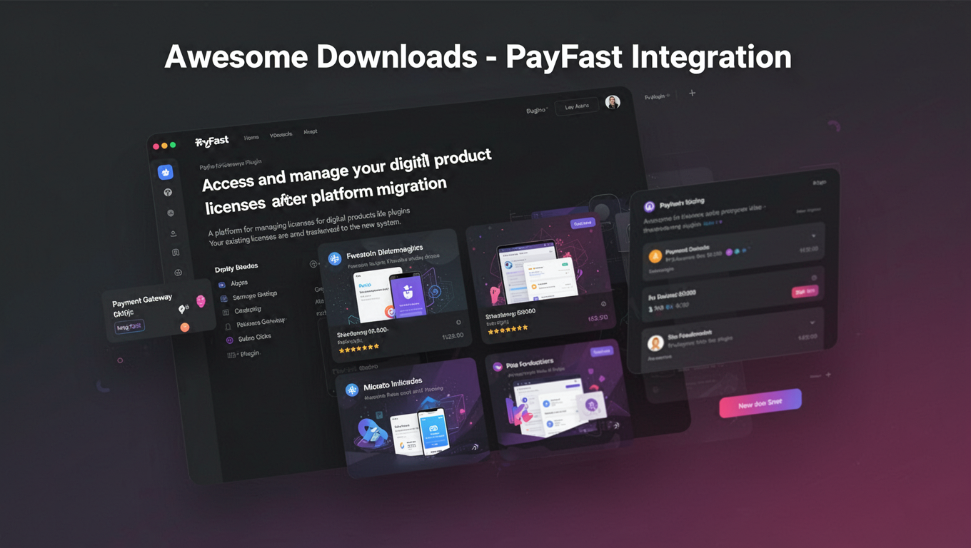 Preview of Awesome Downloads - PayFast Integration