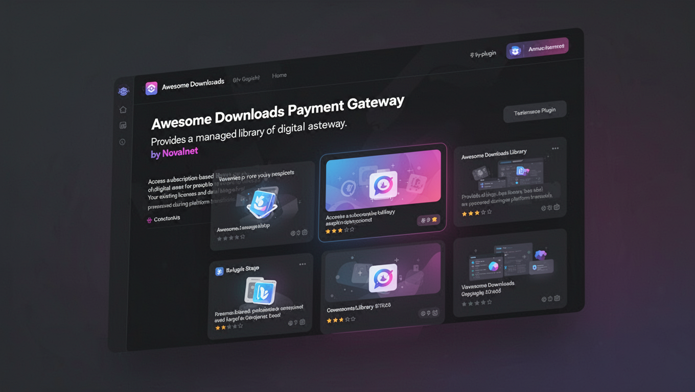 Preview of Awesome Downloads Payment Gateway by Novalnet