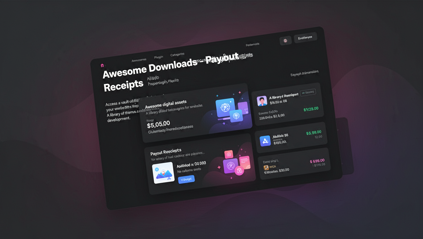 Preview of Awesome Downloads - Payout Receipts