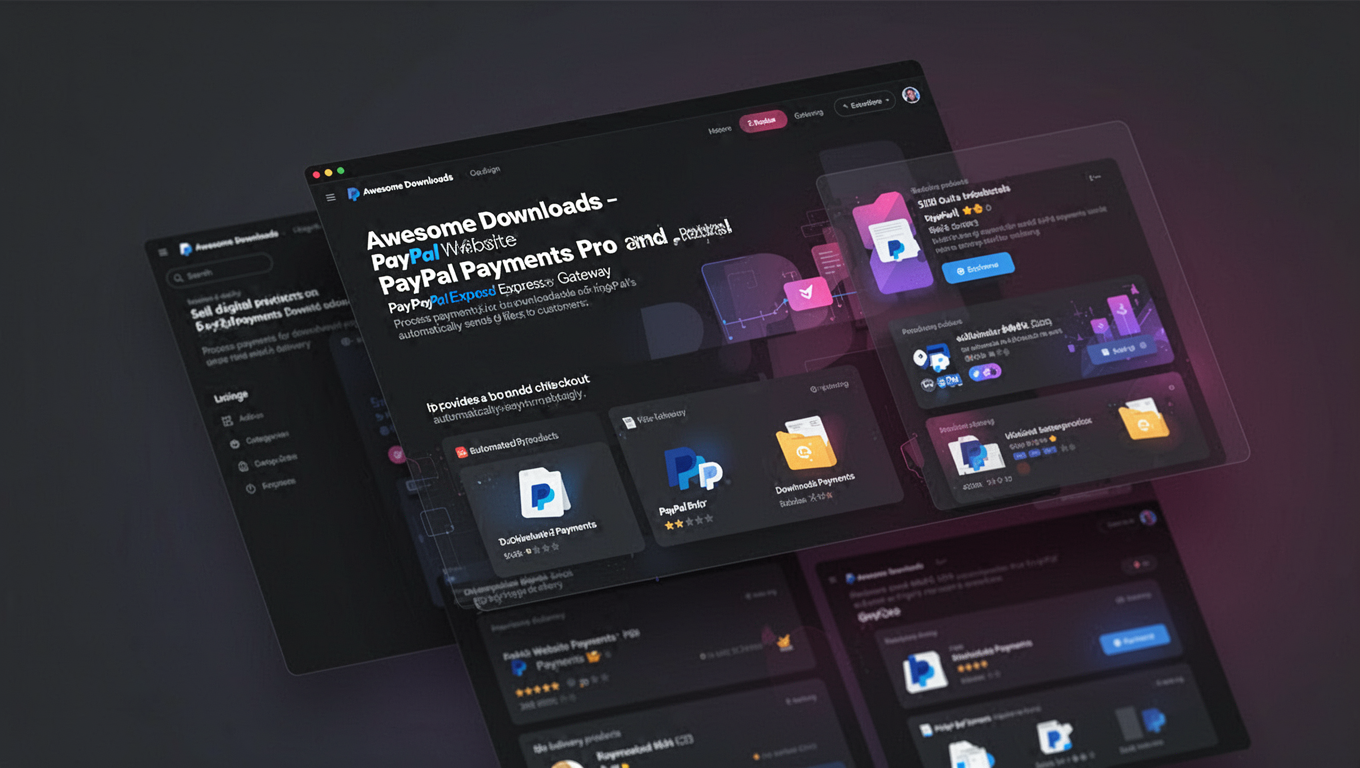 Preview of Awesome Downloads - PayPal Website Payments Pro and PayPal Express Gateway