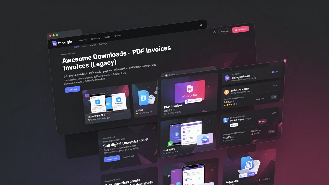 Preview of Awesome Downloads - PDF Invoices (Legacy)