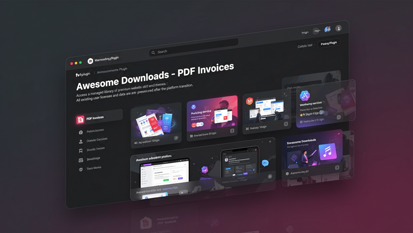 Preview of Awesome Downloads - PDF Invoices