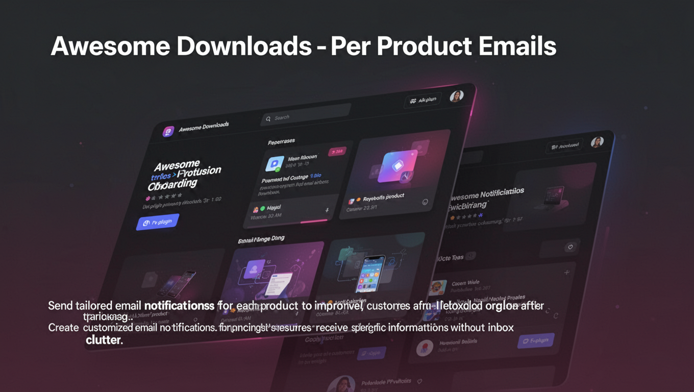 Preview of Awesome Downloads - Per Product Emails