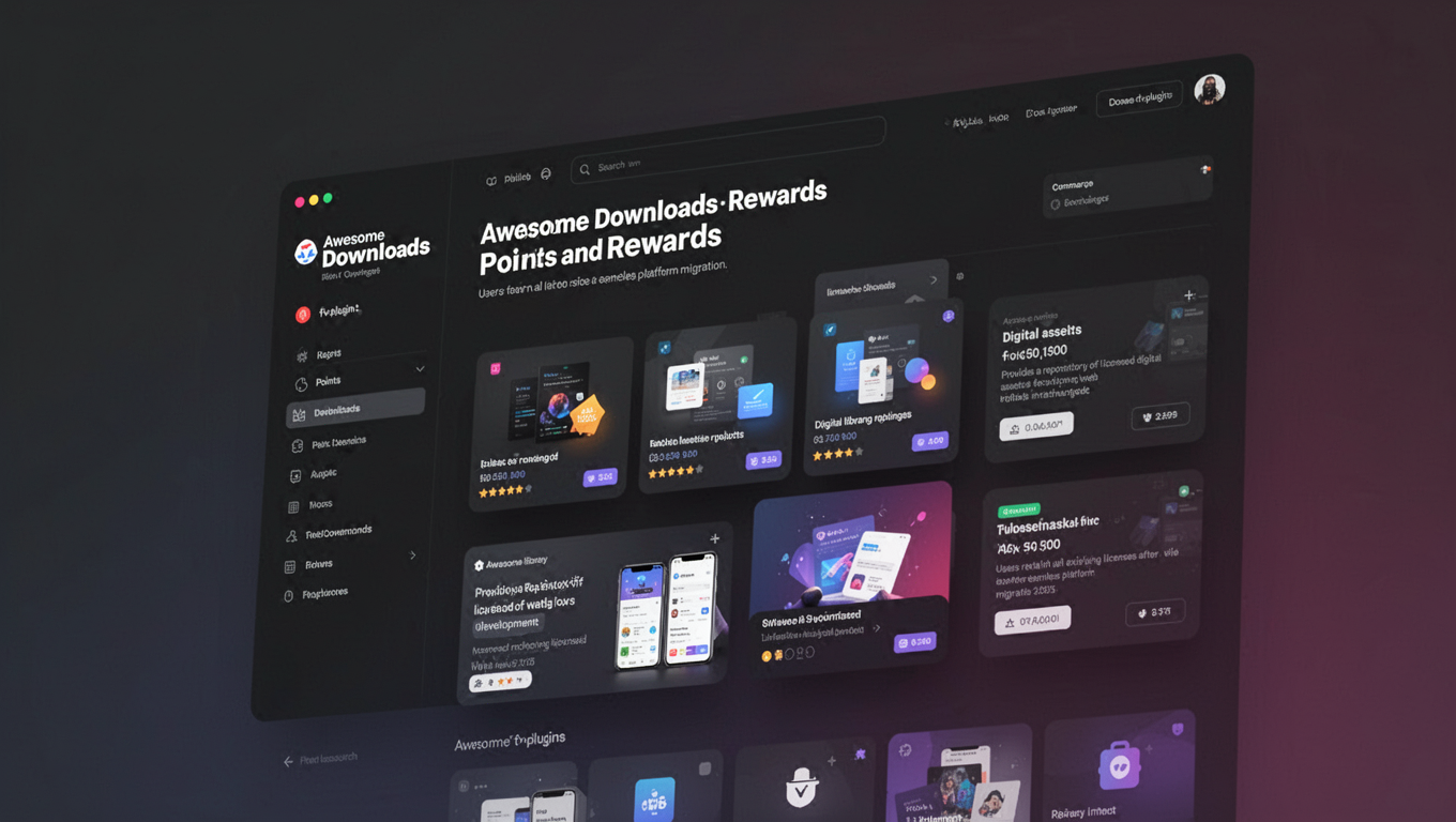 Preview of Awesome Downloads - Points and Rewards