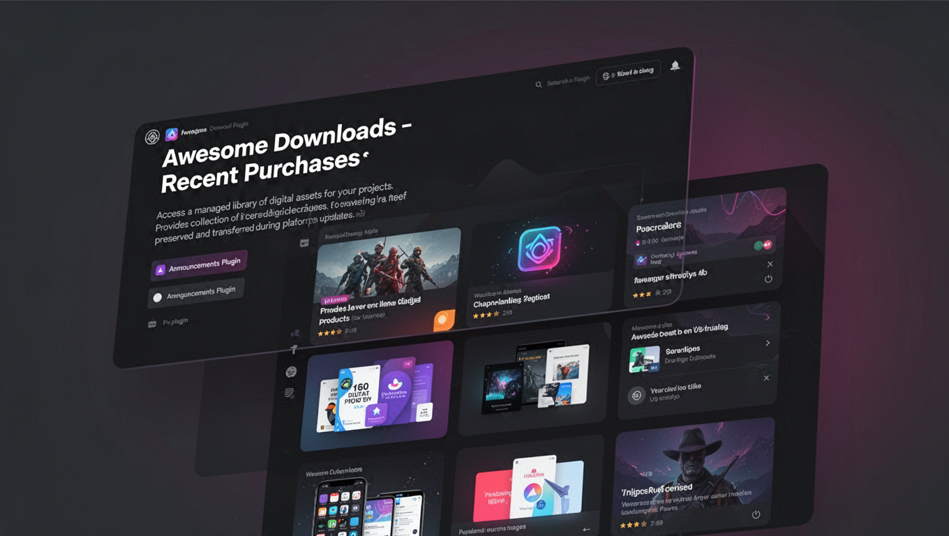 Preview of Awesome Downloads - Recent Purchases