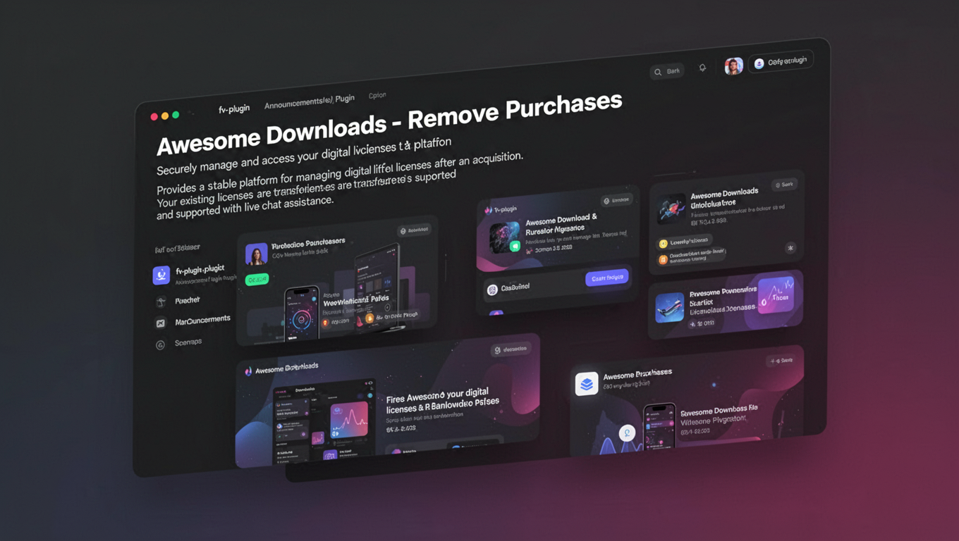 Preview of Awesome Downloads - Remove Purchases
