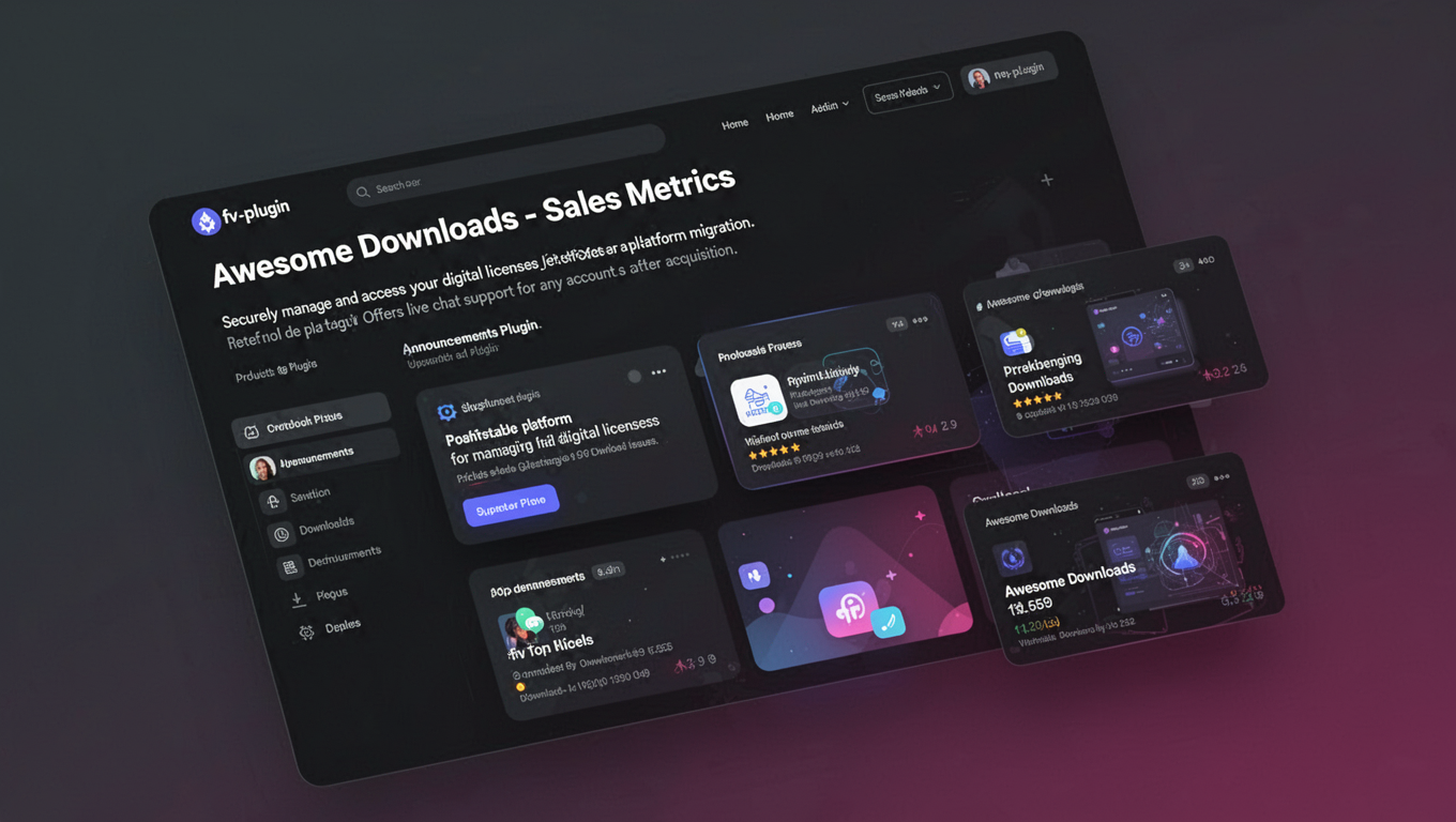 Preview of Awesome Downloads - Sales Metrics