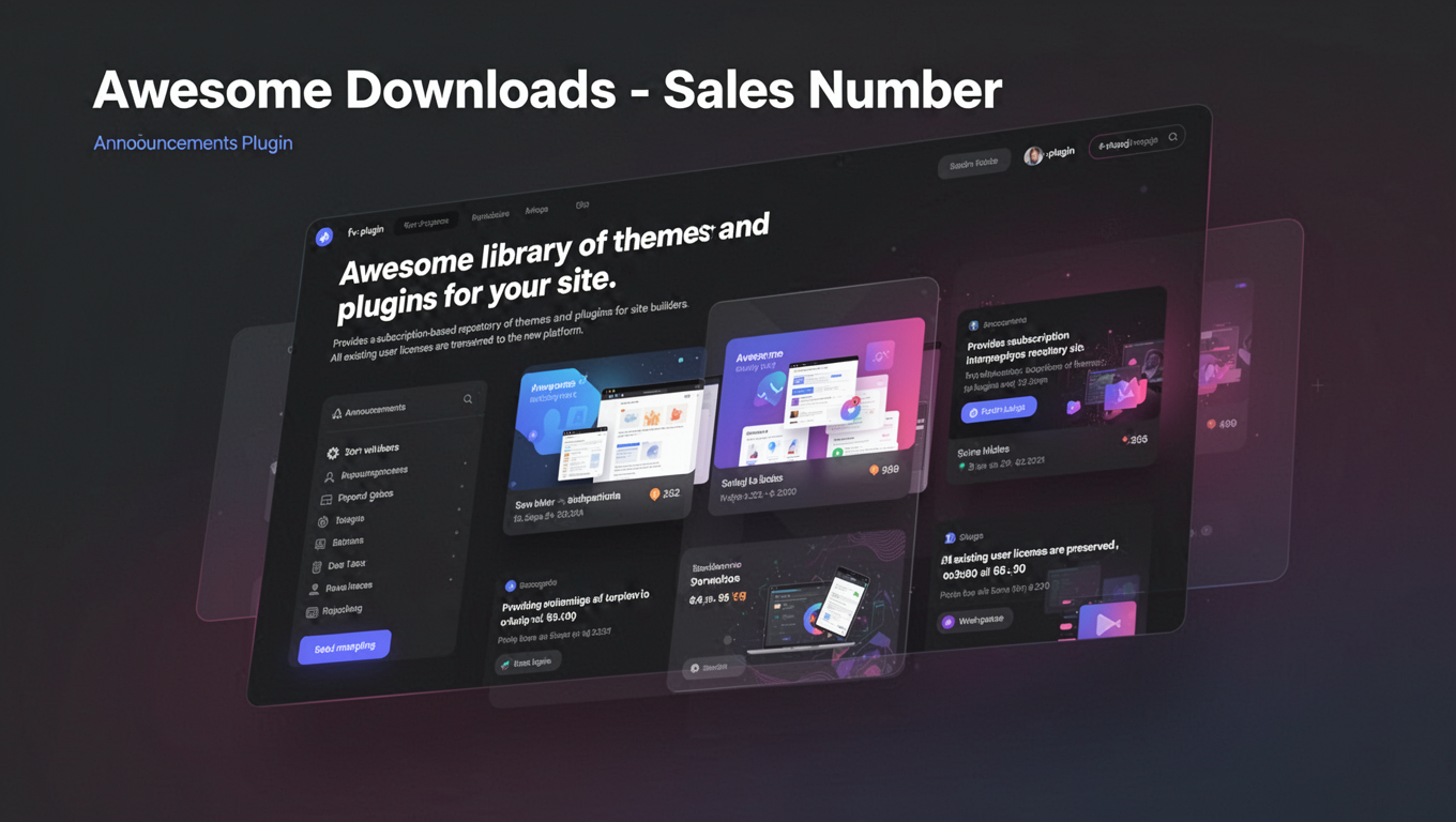 Preview of Awesome Downloads - Sales Number