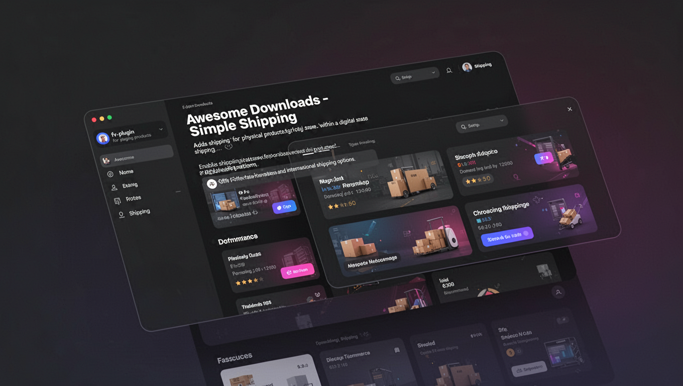 Preview of Awesome Downloads - Simple Shipping