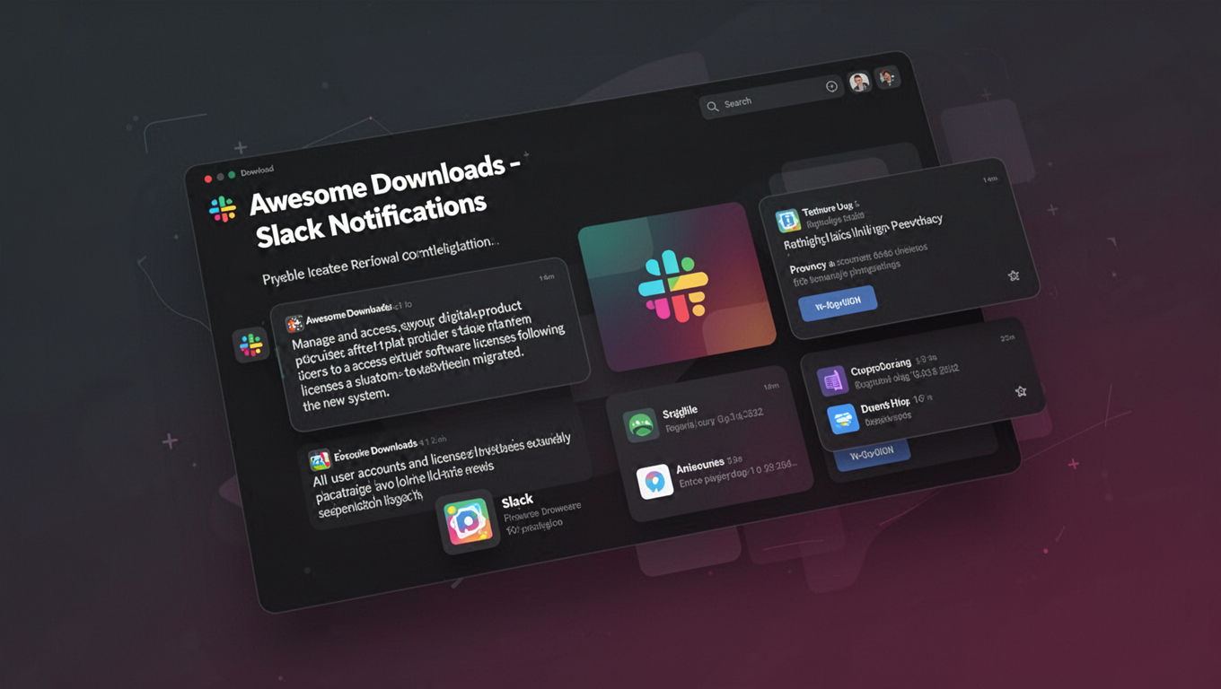 Preview of Awesome Downloads - Slack Notifications
