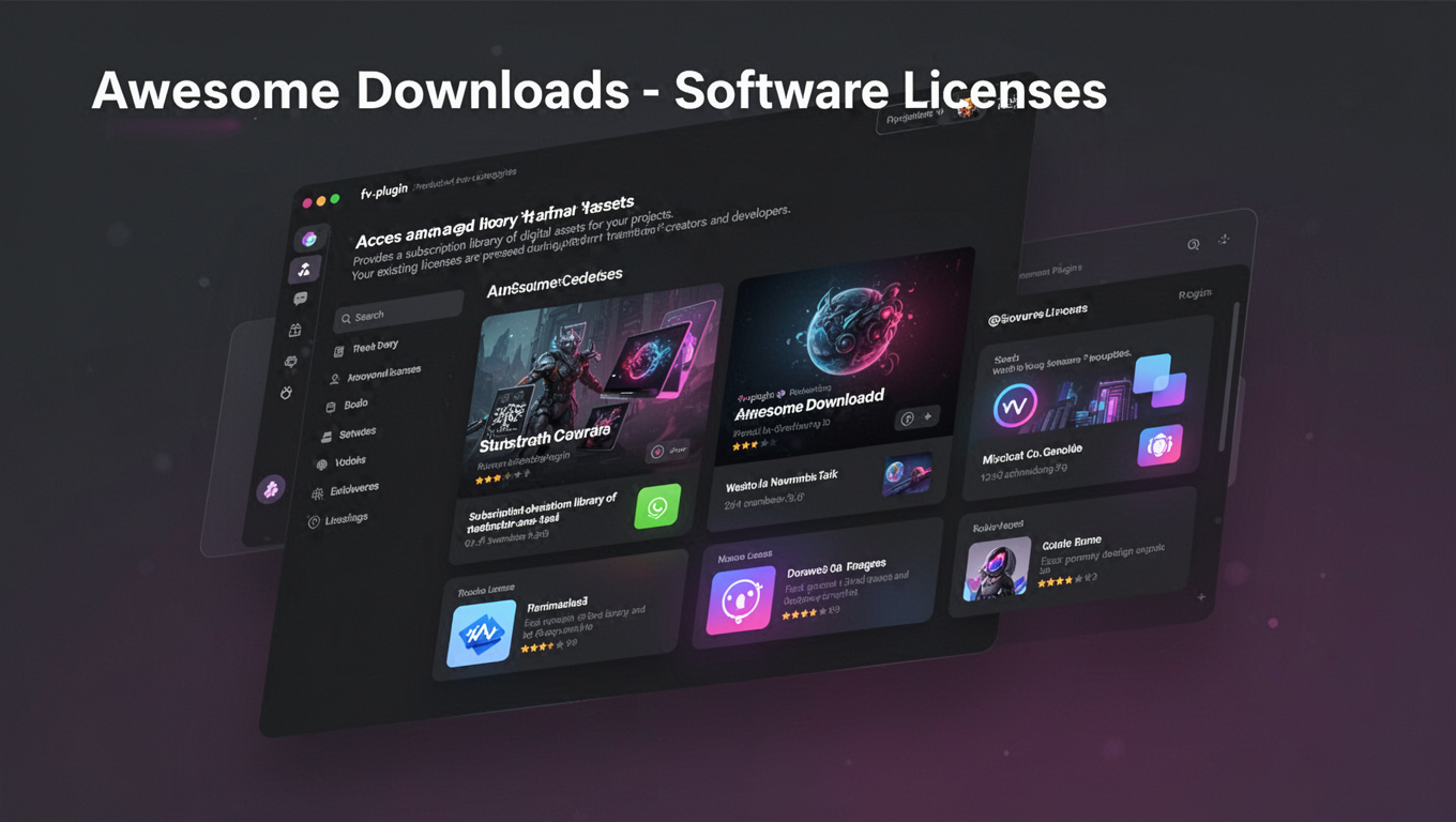 Preview of Awesome Downloads - Software Licenses