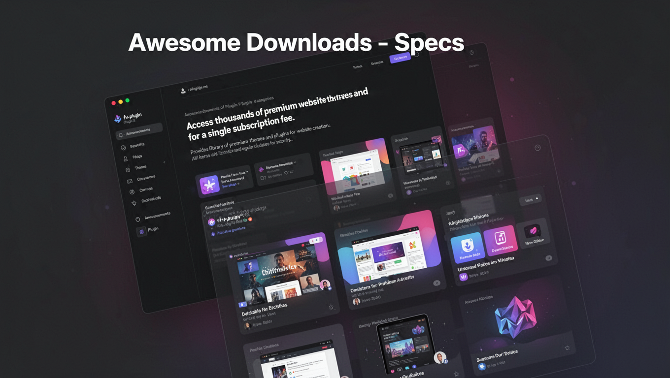 Preview of Awesome Downloads - Specs