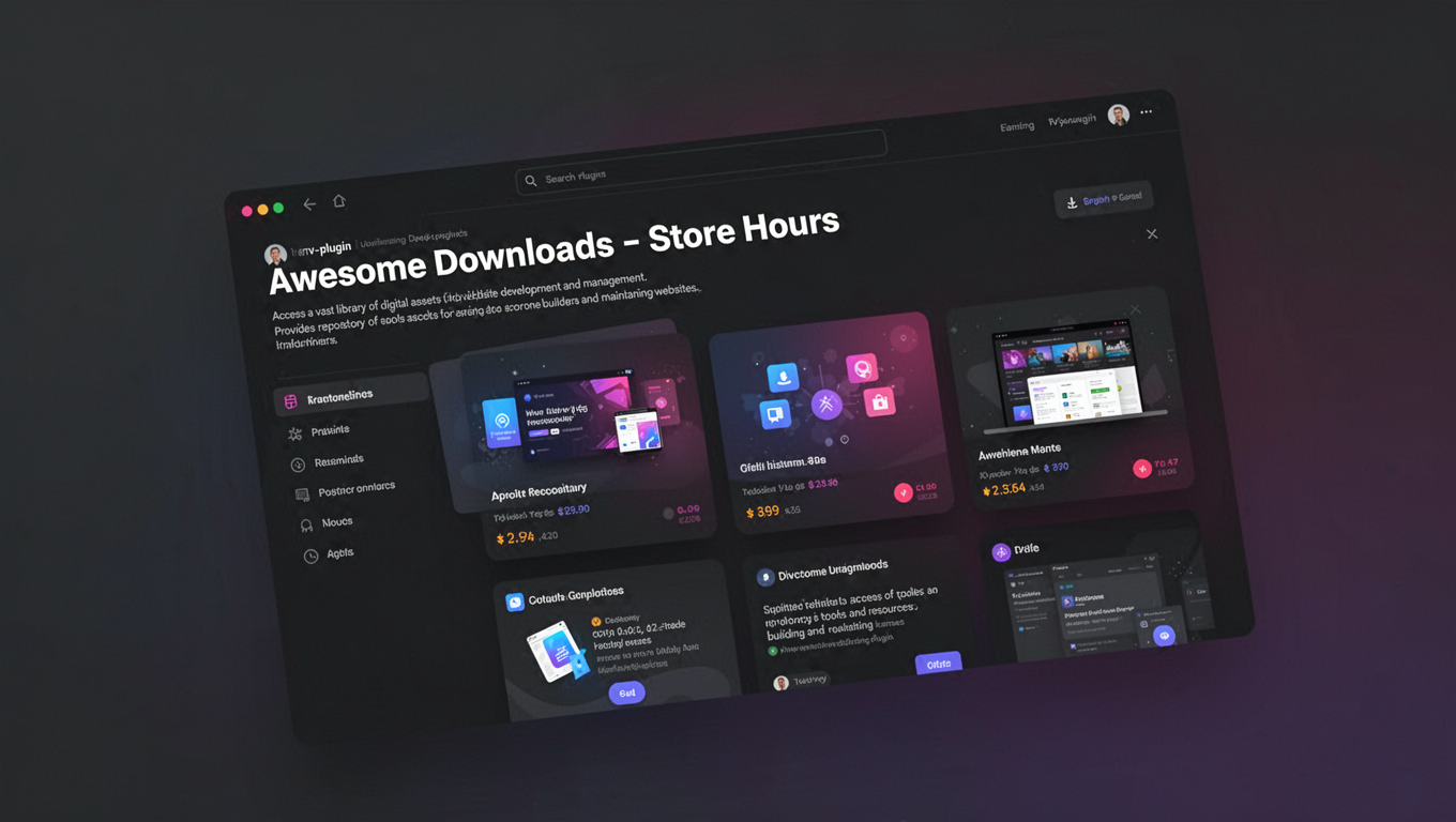 Preview of Awesome Downloads - Store Hours