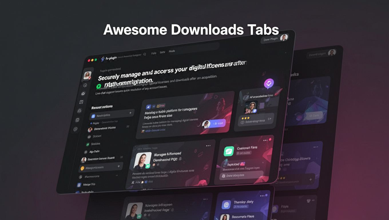 Preview of Awesome Downloads Tabs