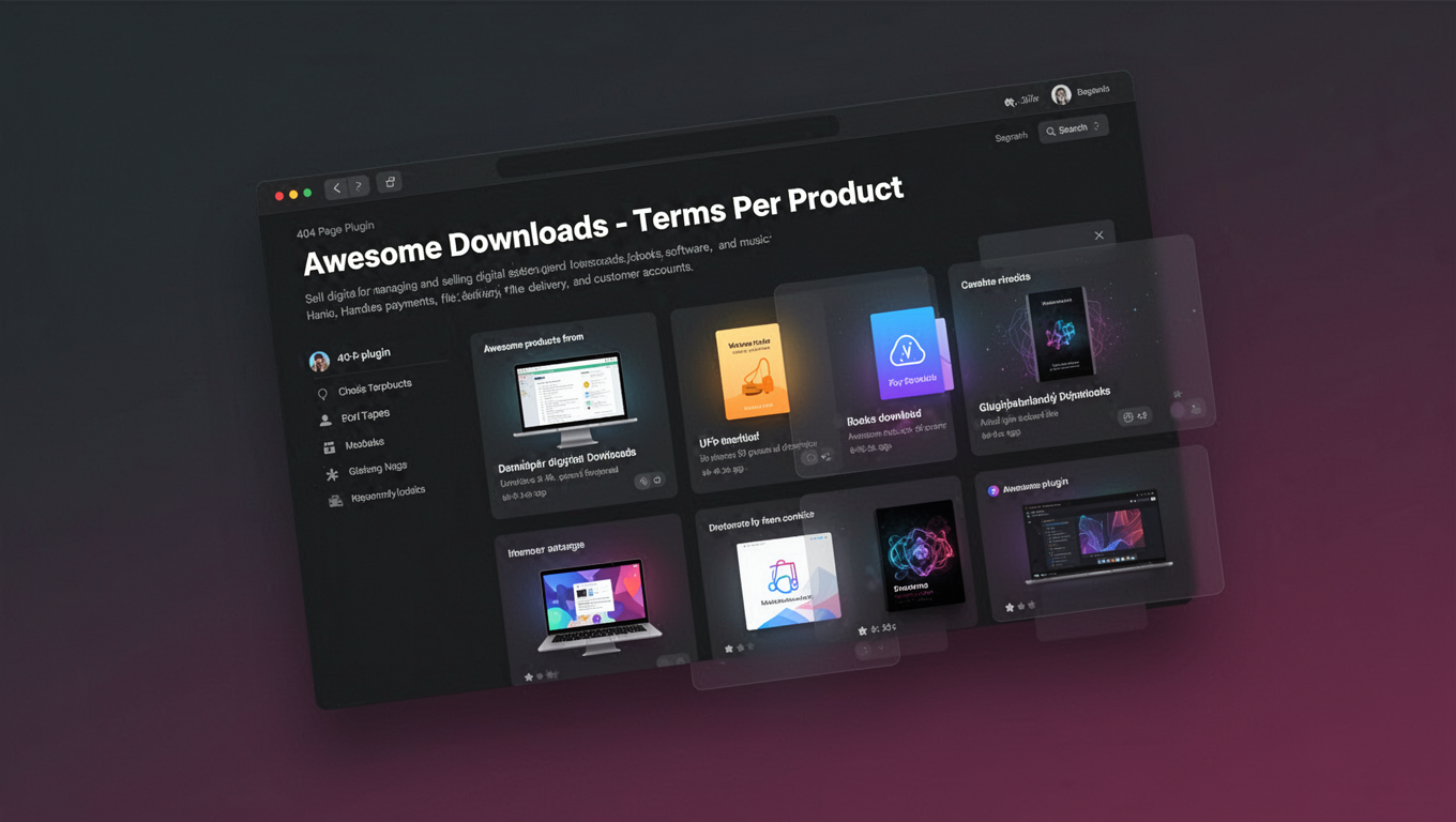 Preview of Awesome Downloads - Terms Per Product