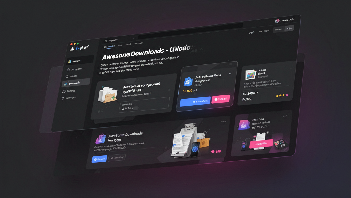 Preview of Awesome Downloads - Upload File