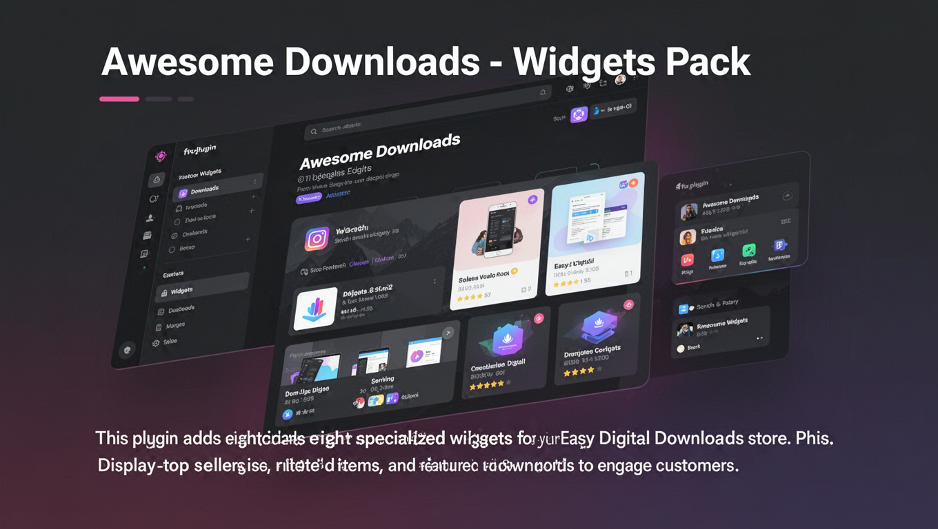 Preview of Awesome Downloads - Widgets Pack