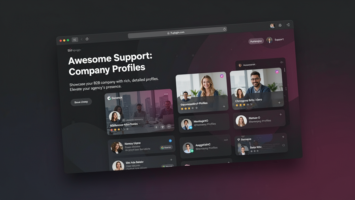 Preview of Awesome Support: Company Profiles