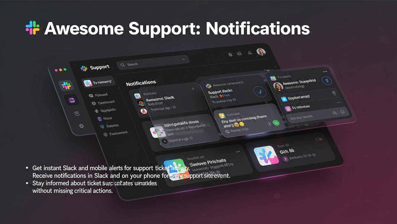 Preview of Awesome Support: Notifications