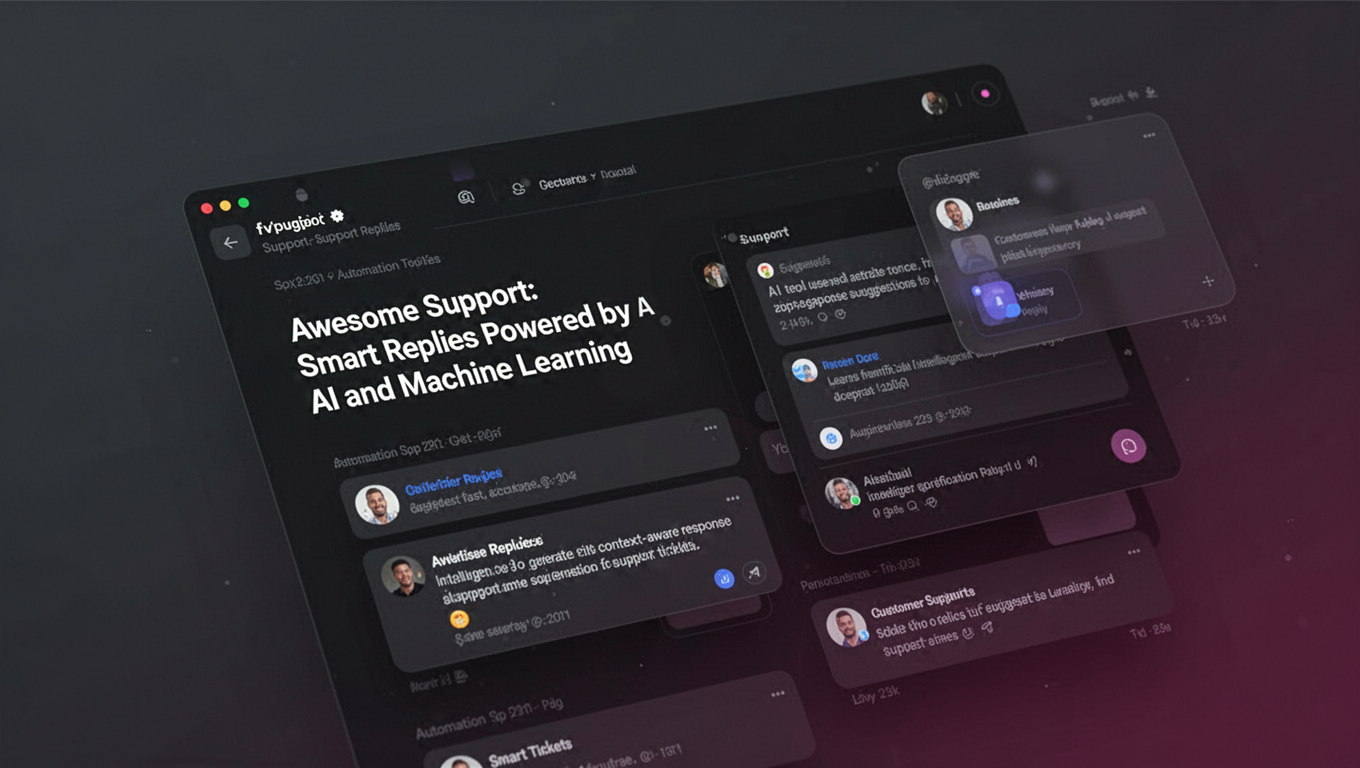 Preview of Awesome Support: Smart Replies Powered by AI and Machine Learning