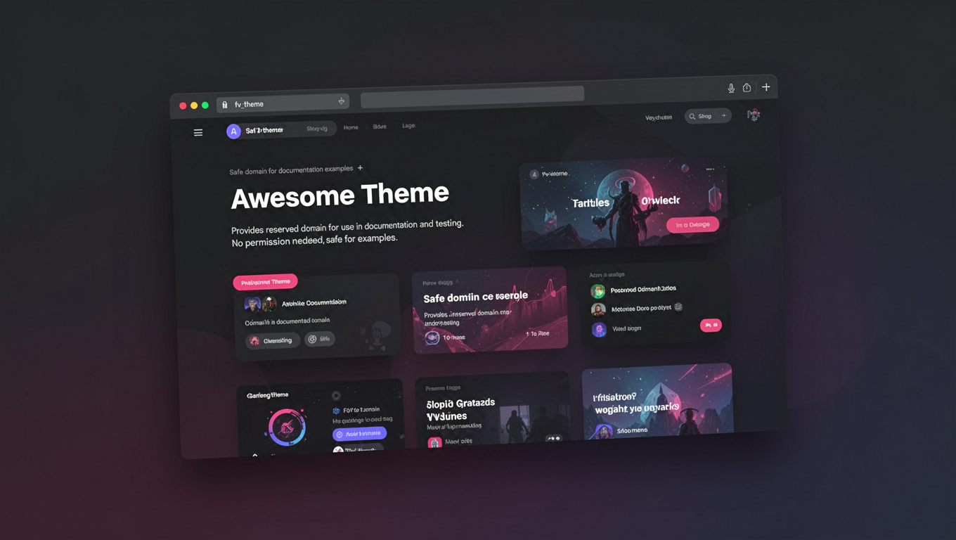 Preview of Awesome Theme