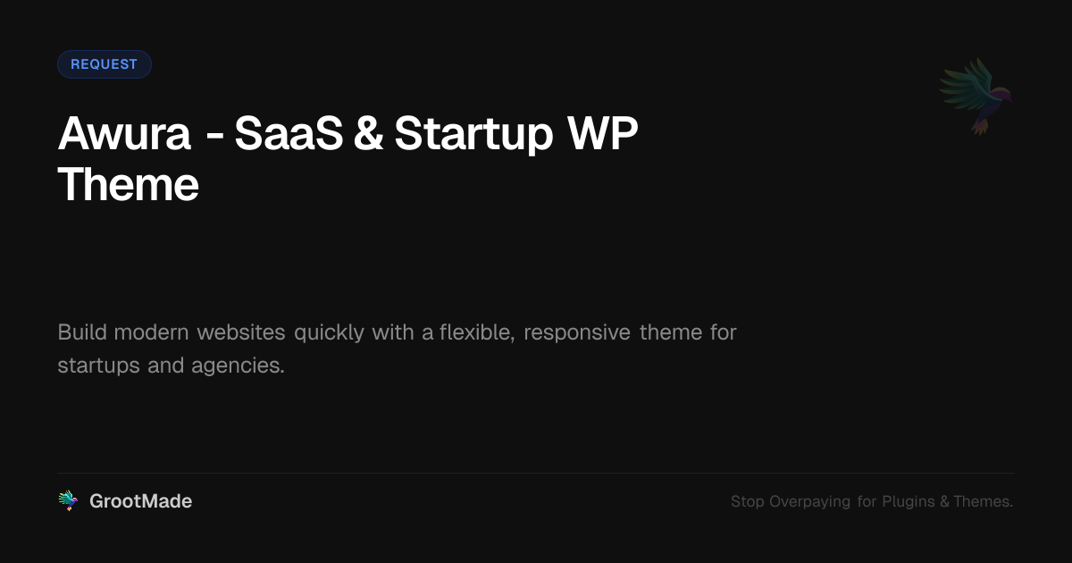 Preview of Awura - SaaS & Startup WP Theme