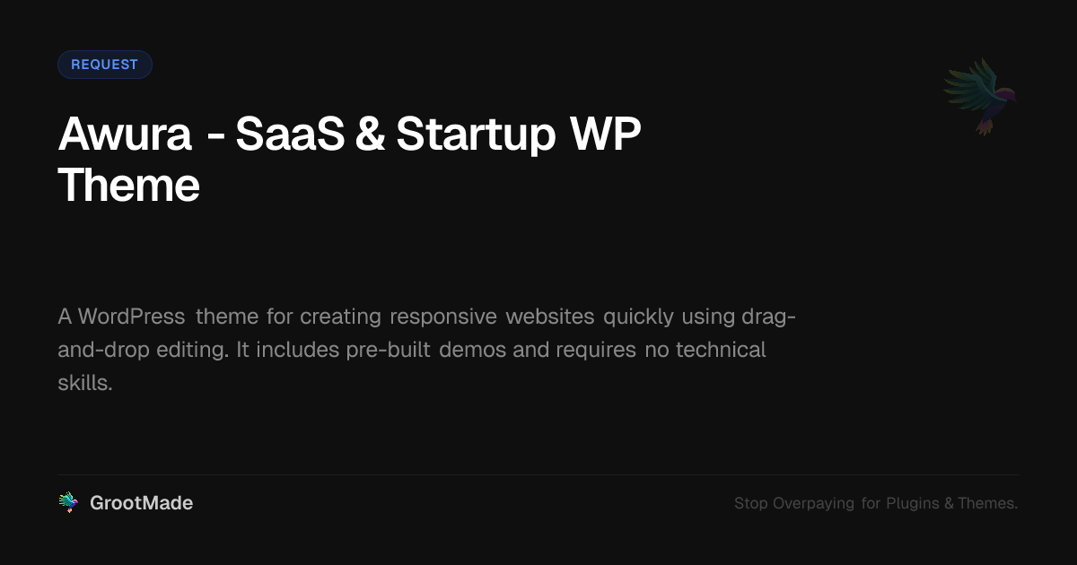 Preview of Awura - SaaS & Startup WP Theme