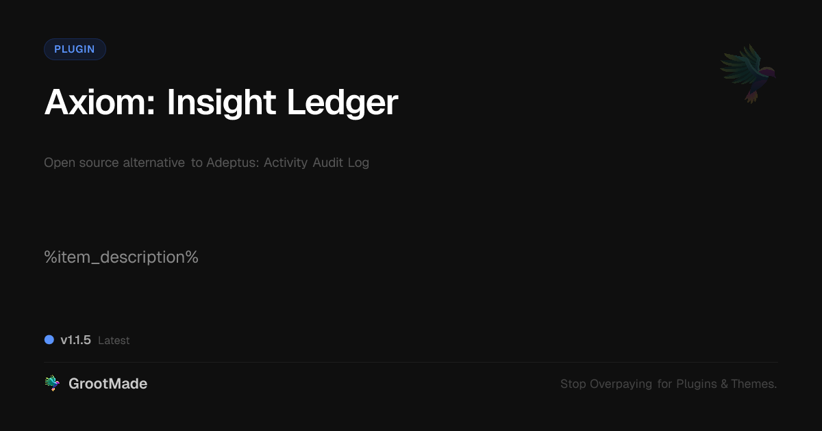 Preview of Axiom: Insight Ledger