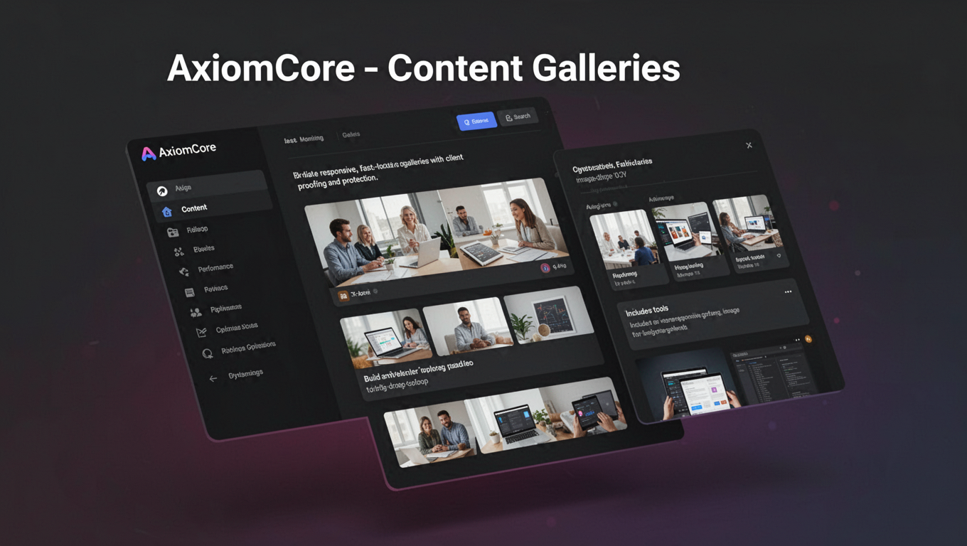 Preview of AxiomCore - Content Galleries