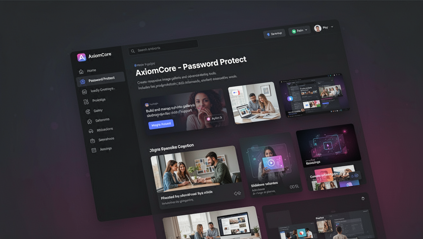 Preview of AxiomCore - Password Protect