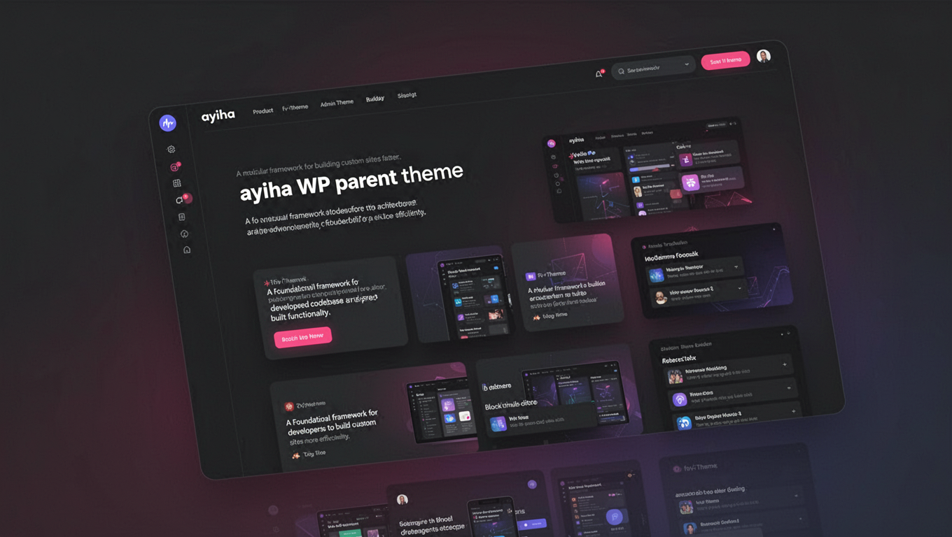Preview of ayiha WP parent theme