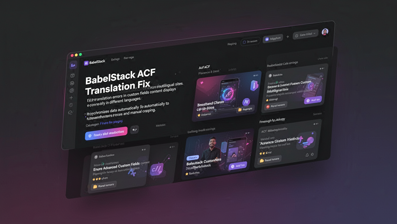 Preview of BabelStack ACF Translation Fix