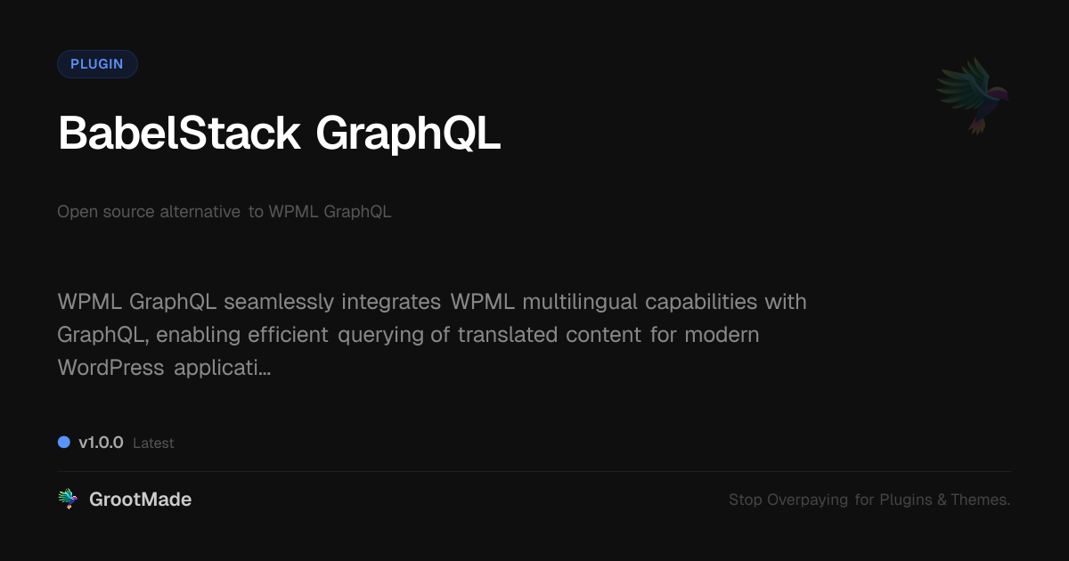 Preview of BabelStack GraphQL