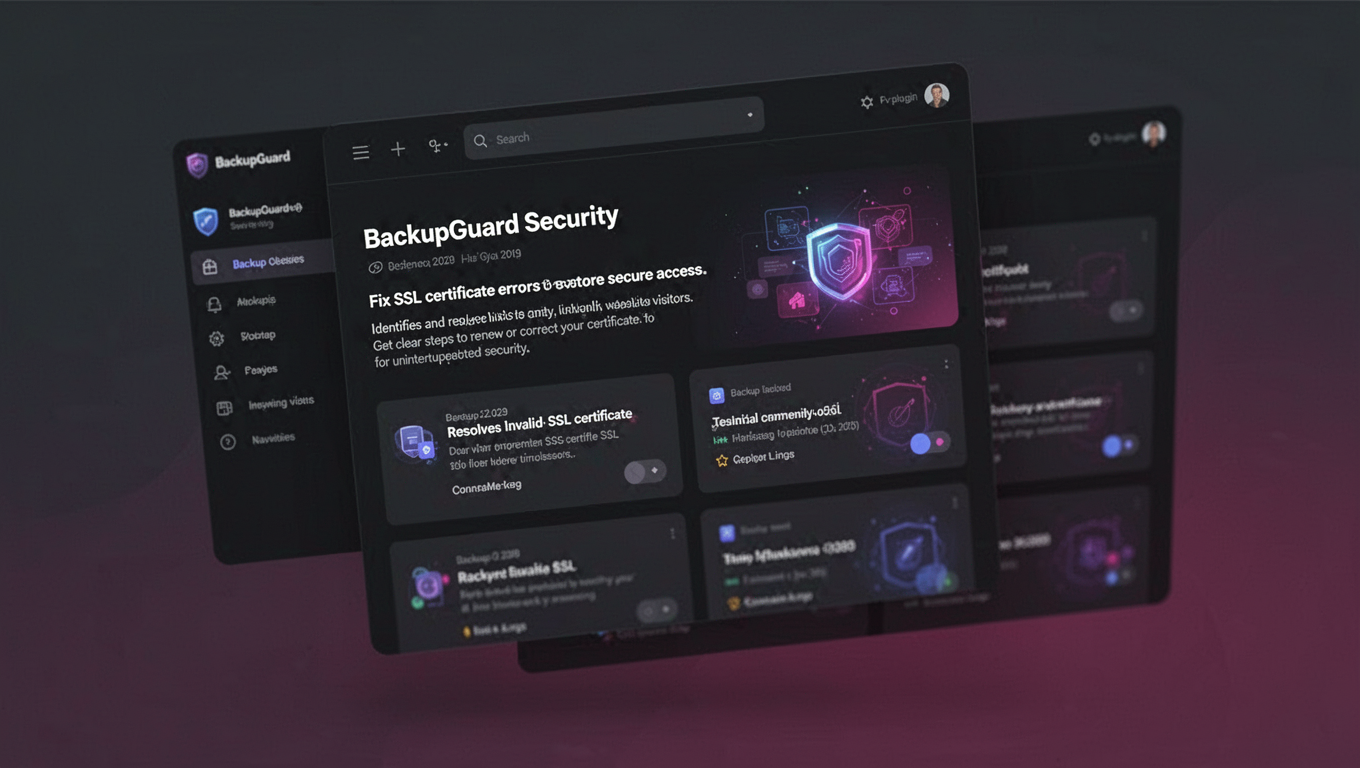 Preview of BackupGuard Security