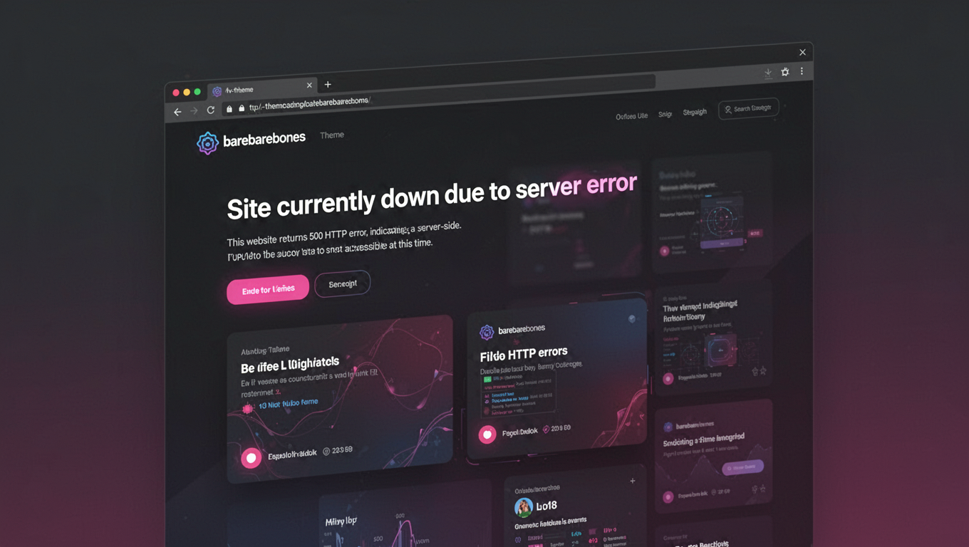 Preview of barebarebones theme