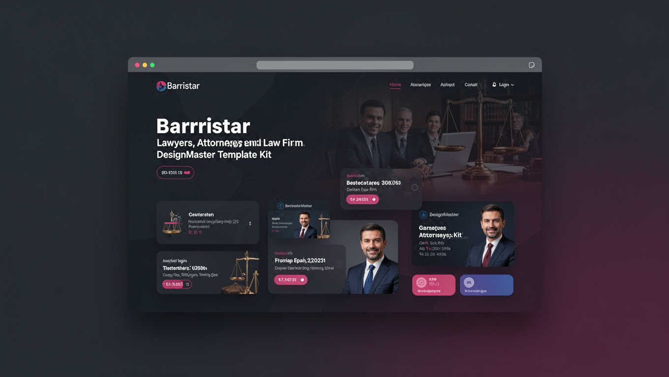 Preview of Barristar – Lawyers, Attorneys and Law Firm DesignMaster Template Kit