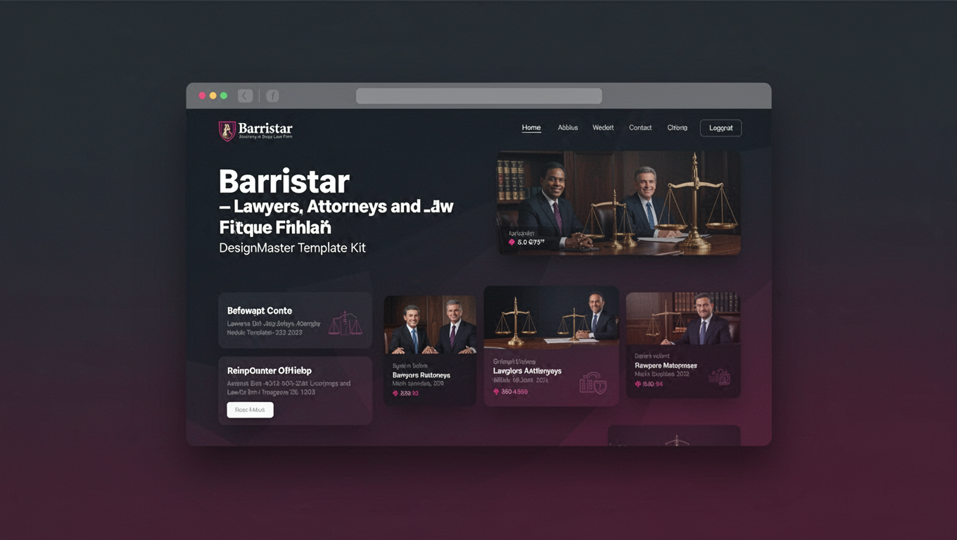 Preview of Barristar – Lawyers, Attorneys and Law Firm DesignMaster Template Kit